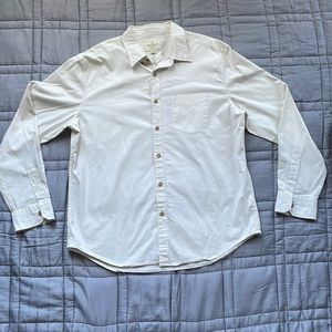 White striped dress shirt